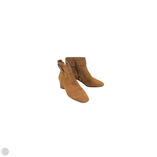Boots Ankle Heels By Alex Marie In Brown, Size: 7.5