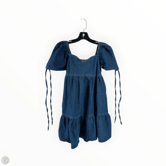 Dress Casual Short By Clothes Mentor In Blue Denim, Size: Xs