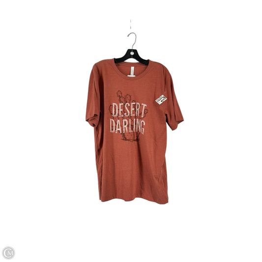 Top Short Sleeve Basic By Canvas In Orange, Size: Xl
