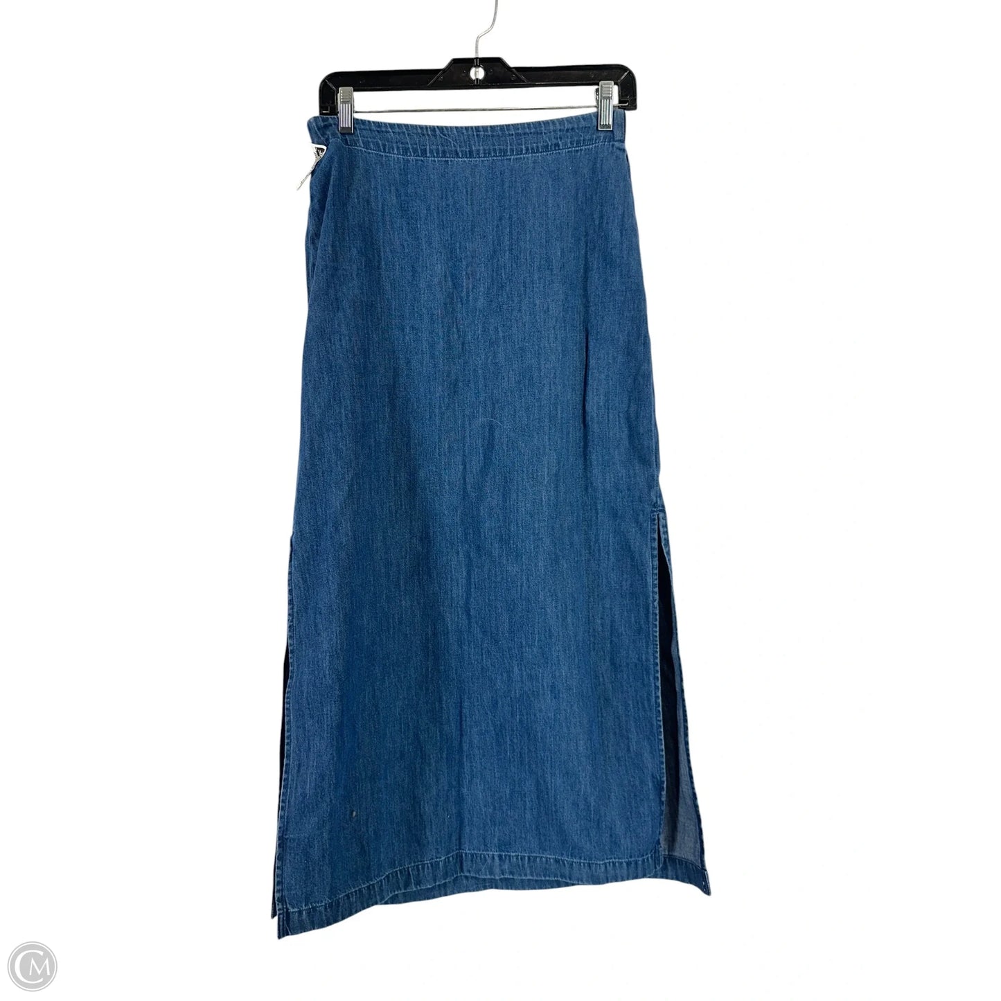 Skirt Midi By Gap In Blue Denim, Size: Xs