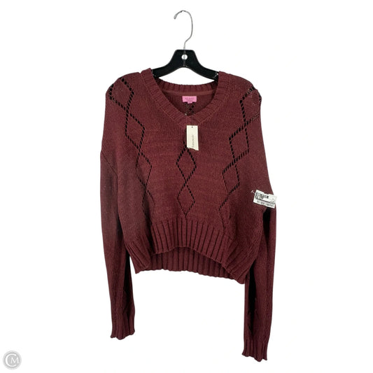 Sweater By Mi Ami In Maroon, Size: M