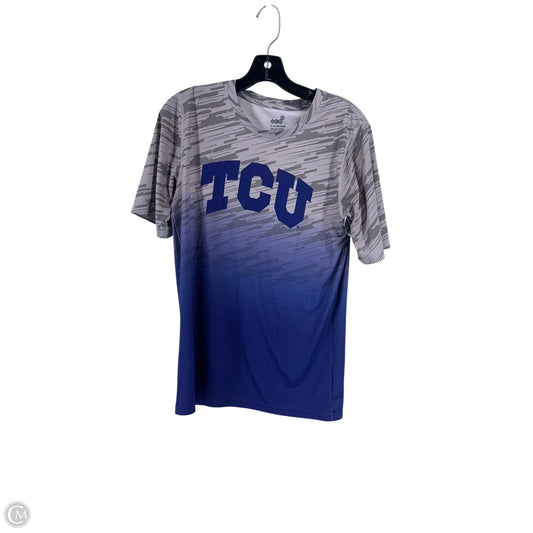 Top Short Sleeve By Clothes Mentor In Grey & Purple, Size: Xl