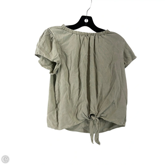 Top Short Sleeve By Cloth & Stone In Tan, Size: S