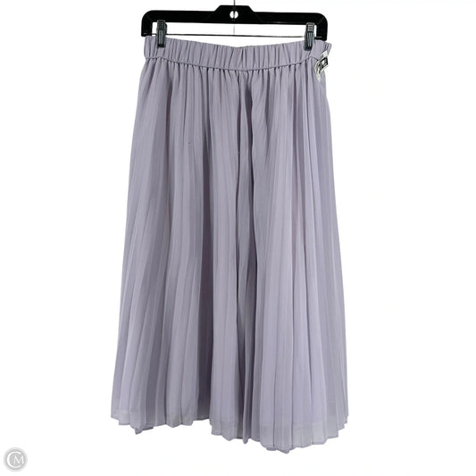 Skirt Midi By Ann Taylor In Purple, Size: Sp
