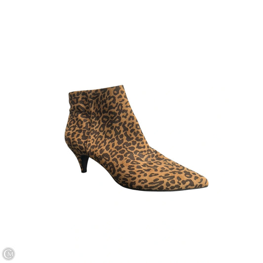 Boots Ankle Heels By Circus By Sam Edelman In Animal Print, Size: 8.5