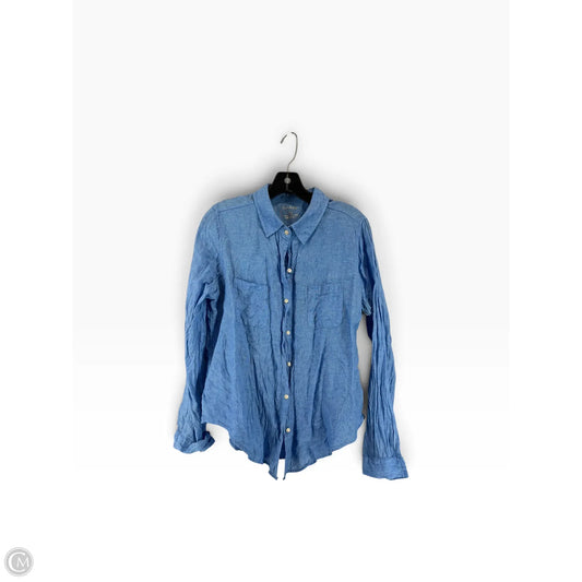 Top Long Sleeve Designer By Lilly Pulitzer In Blue, Size: M