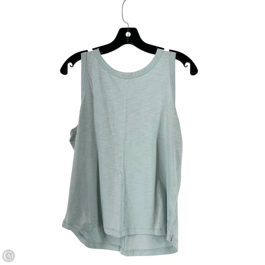 Top Sleeveless By Clothes Mentor In Green & Grey, Size: M