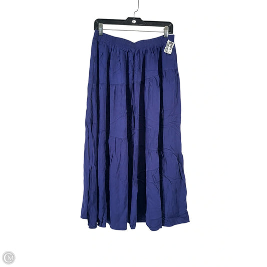 Skirt Maxi By Clothes Mentor In Navy, Size: Xl