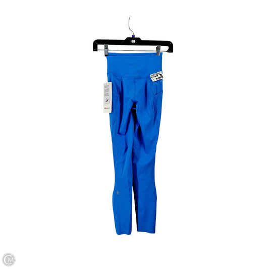 Athletic Leggings By Lululemon In Blue, Size: 0