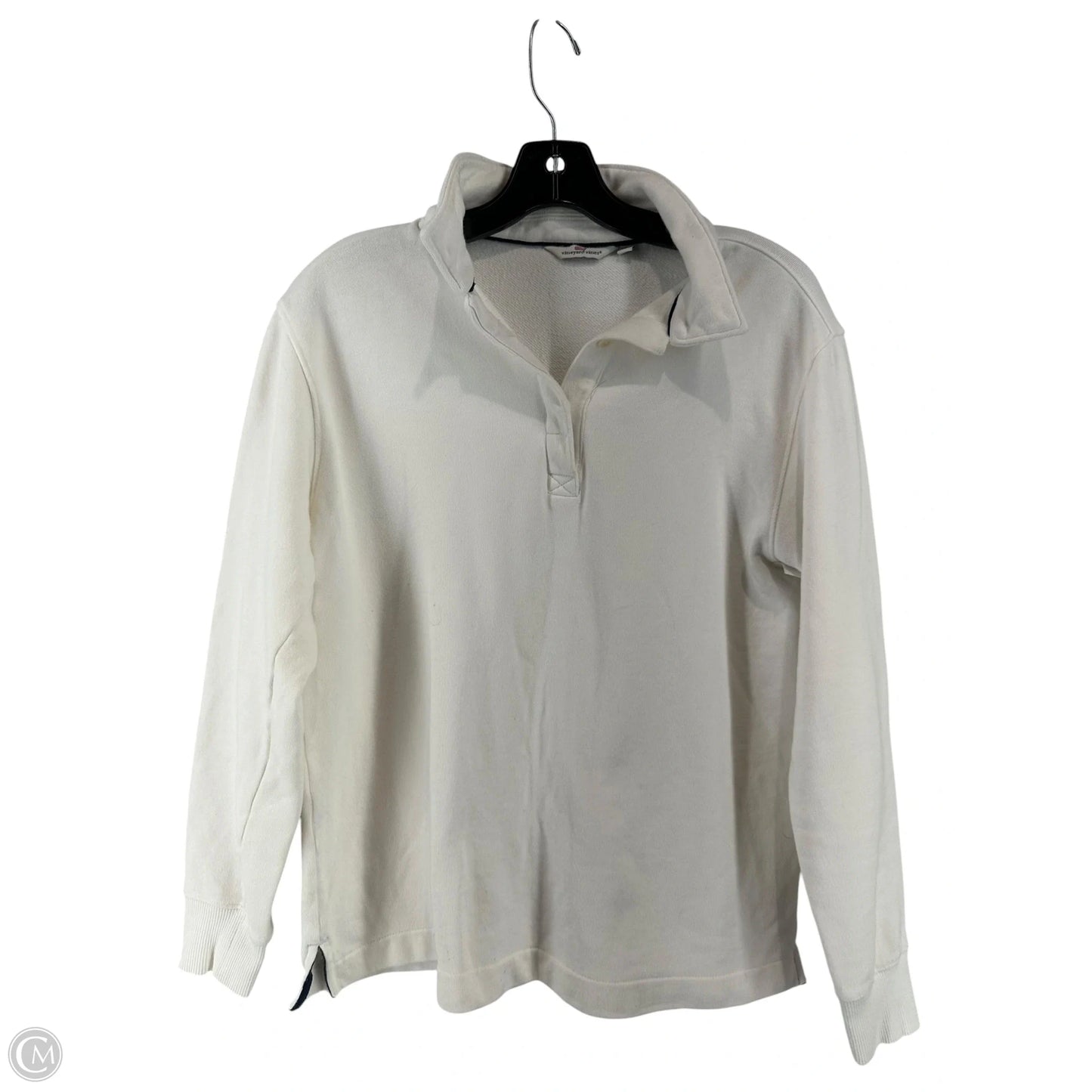 Top Long Sleeve By Vineyard Vines In White, Size: S