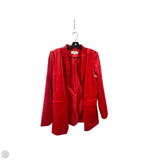 Blazer By Calvin Klein In Red, Size: 12