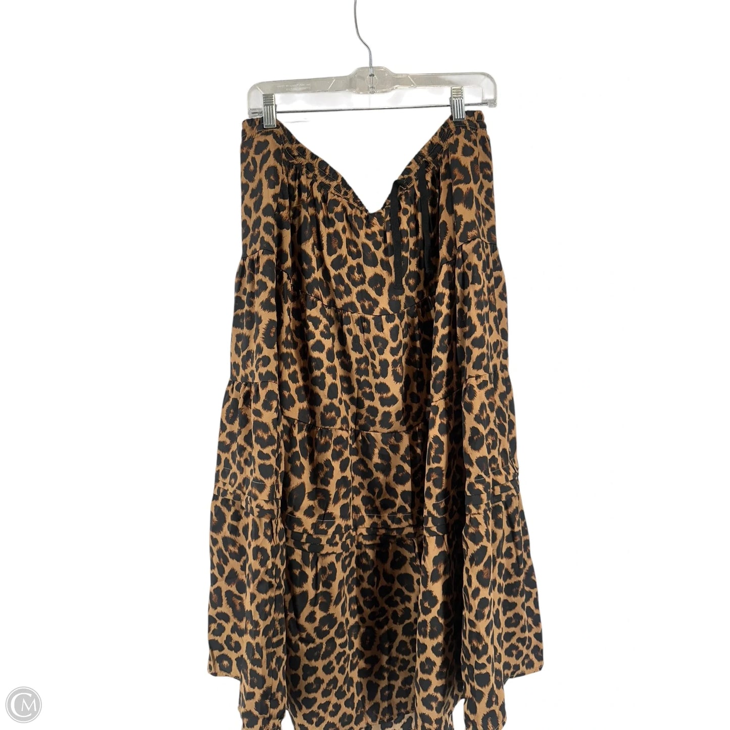 Skirt Maxi By Time And Tru In Leopard Print, Size: 3x