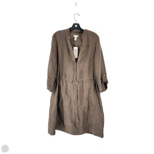 Dress Casual Midi By Chicos In Brown, Size: M