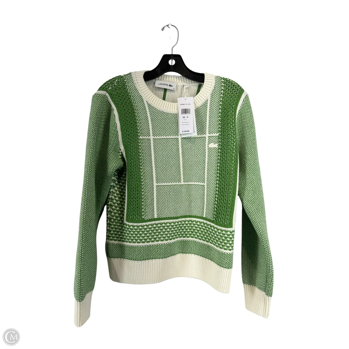 Sweater By Lacoste In Green, Size: S