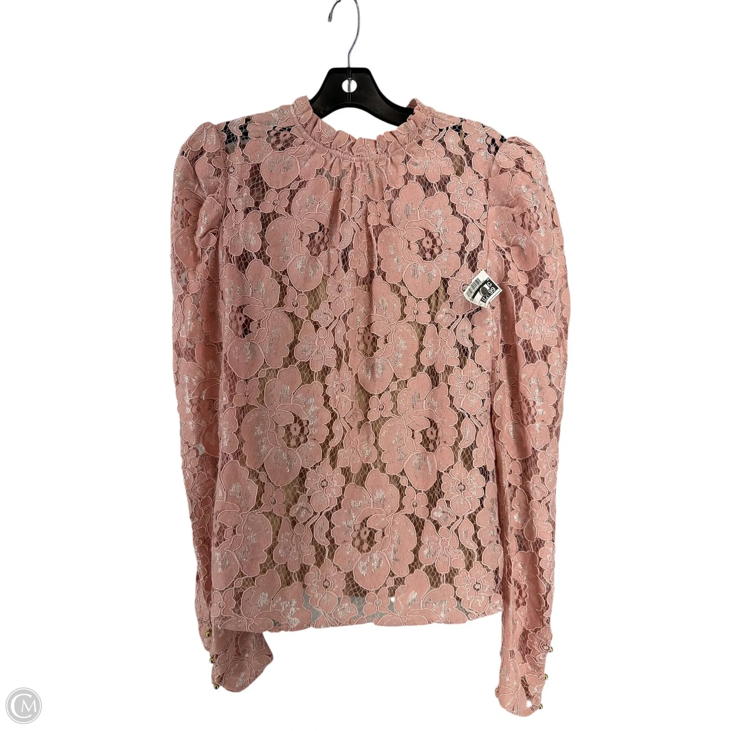 Top Long Sleeve By Wayf In Pink, Size: S