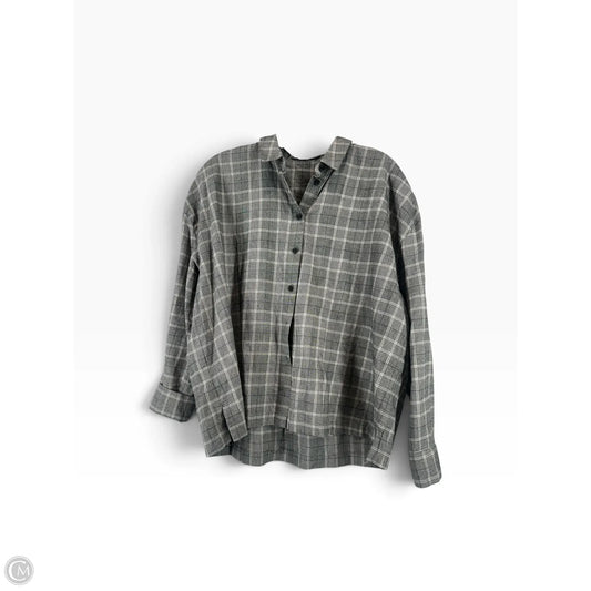 Top Long Sleeve By Madewell In Grey, Size: M