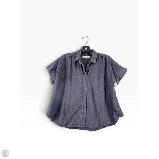 Top Short Sleeve By Madewell In Grey, Size: S