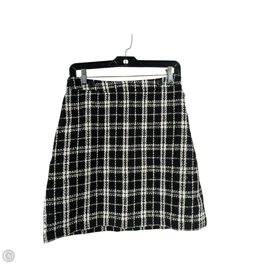 Skirt Mini & Short By Banana Republic In Black & White, Size: 4