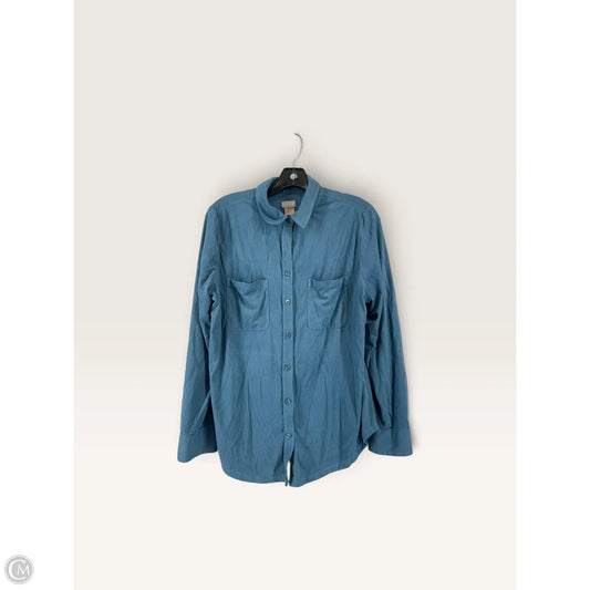 Top Long Sleeve By Chicos In Blue, Size: 10
