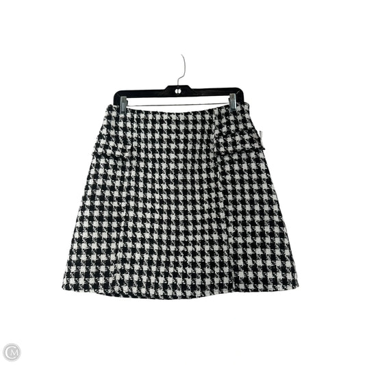 Skirt Mini & Short By Mi Ami In Black & White, Size: L