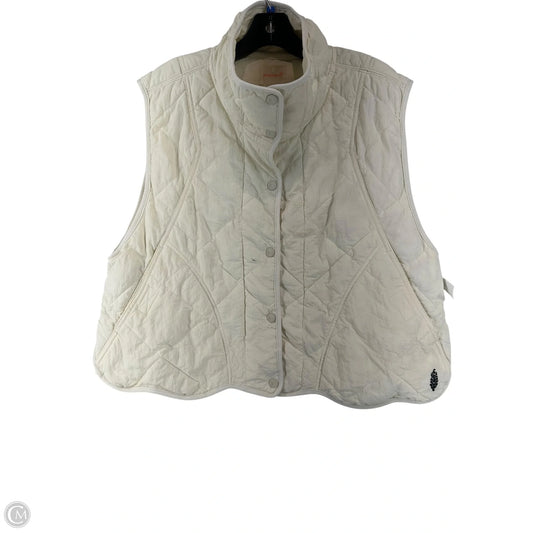 Vest Puffer & Quilted By Cma In Tan, Size: M