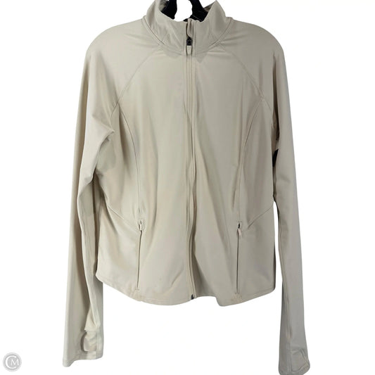 Athletic Jacket By Old Navy In Beige, Size: L