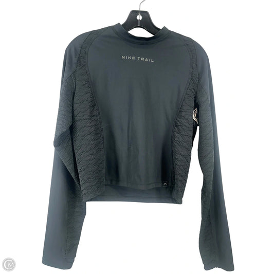 Top Long Sleeve By Nike In Black, Size: L