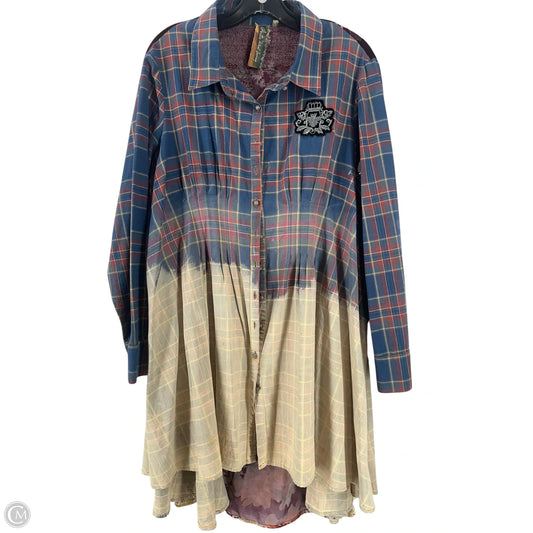 Top Long Sleeve By Aratta Silent Journey In Multi-colored, Size: Xl