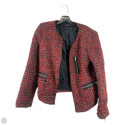 Blazer By Zara Women In Black & Red, Size: Xl