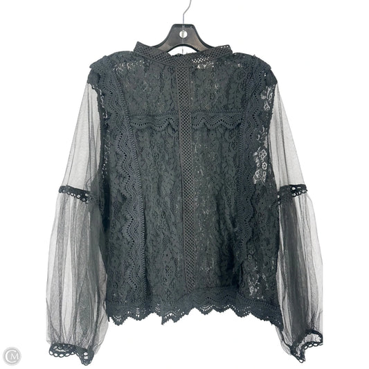 Top Long Sleeve By Clothes Mentor In Black, Size: 30