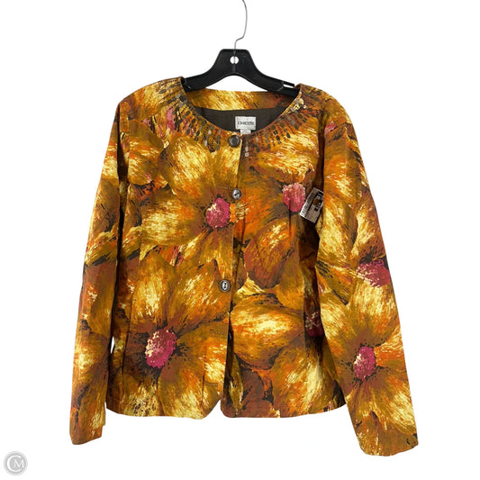 Jacket Other By Chicos In Multi-colored, Size: 2