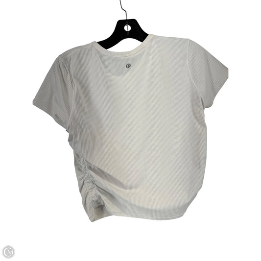 Top Short Sleeve By Lululemon In White, Size: S