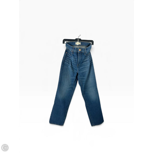 Jeans Straight By Madewell In Blue Denim, Size: 28