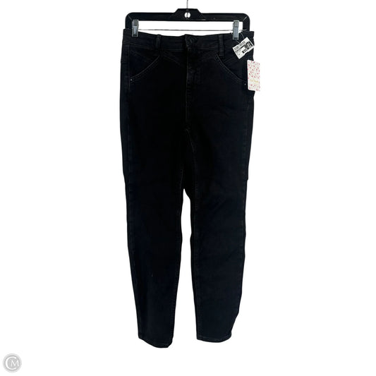Jeans Skinny By Free People In Black Denim, Size: 28