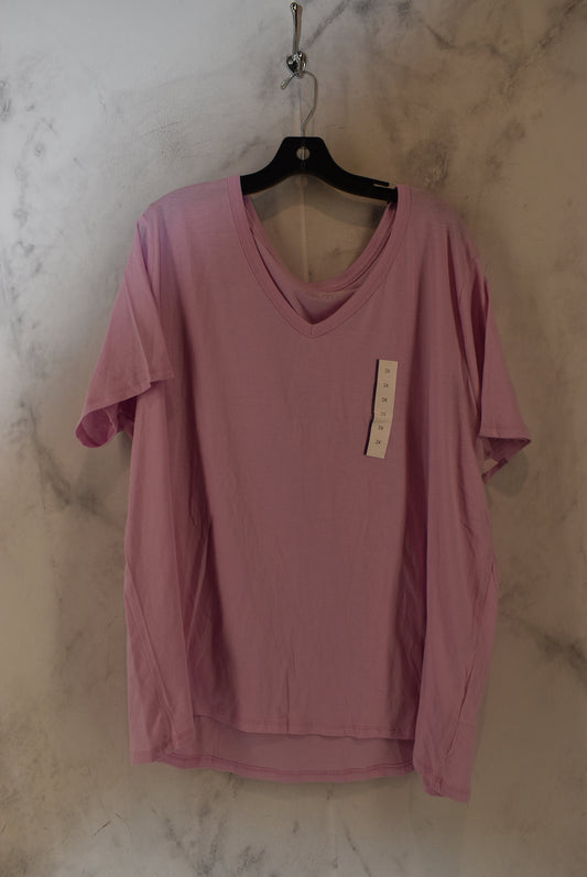 Top Short Sleeve By Ava & Viv  Size: 3x