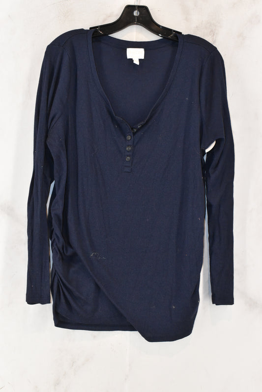 Maternity Athletic Top Long Sleeve By A Glow  Size: L