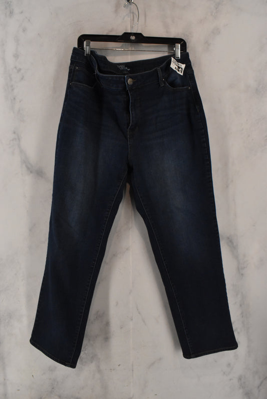 Jeans Straight By Time And Tru  Size: 18