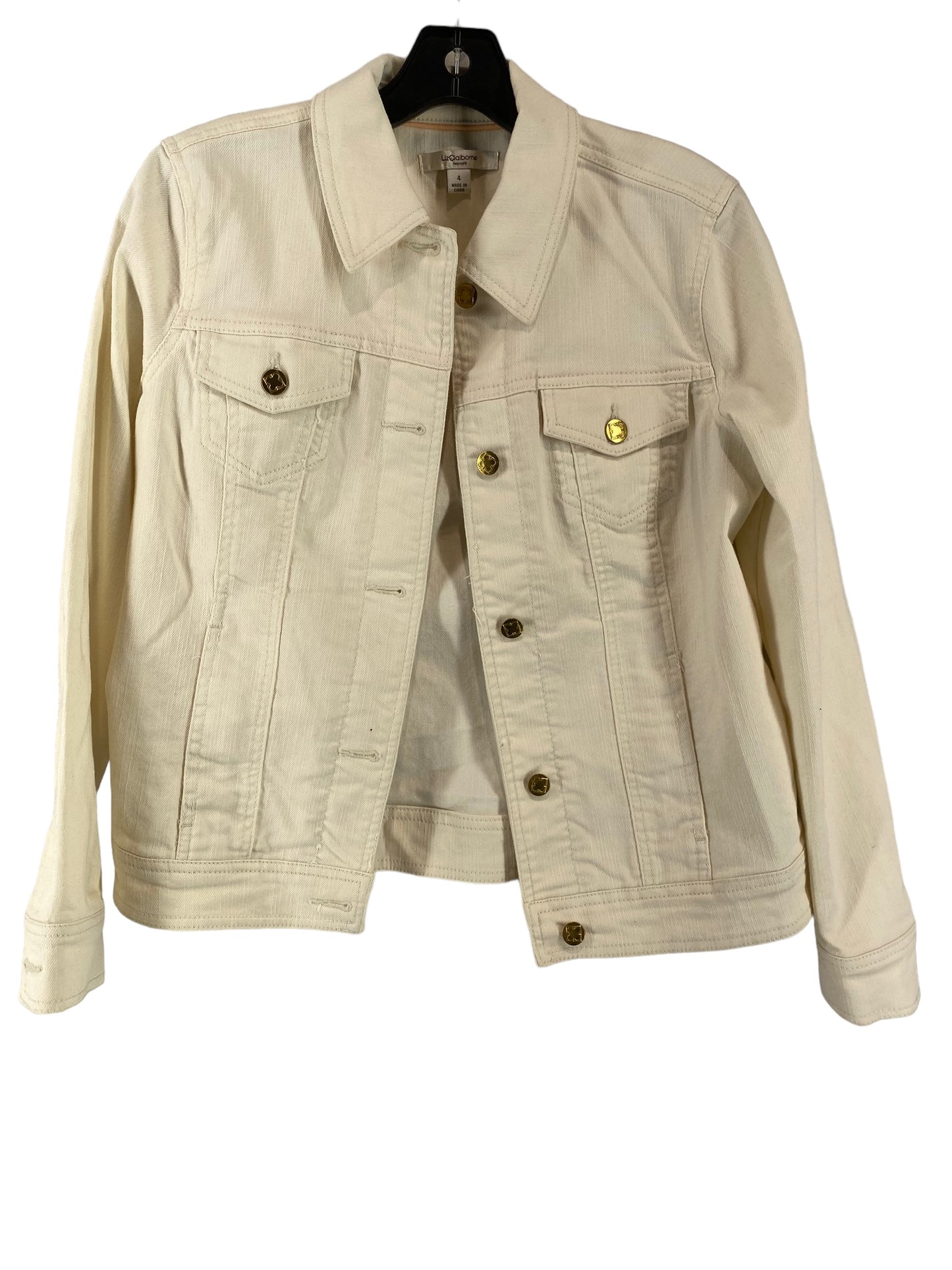 Jacket Denim By Liz Claiborne  Size: 4