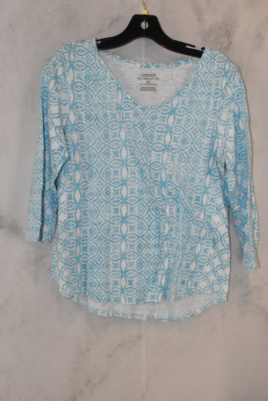 Top 3/4 Sleeve Basic By Chicos  Size: 1