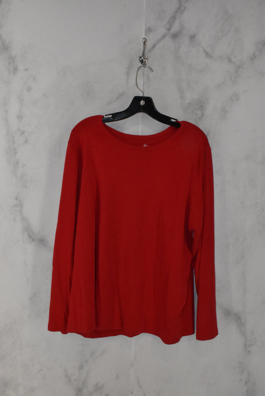 Top Long Sleeve Basic By St Johns Bay  Size: 2x